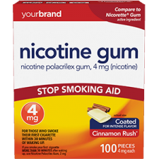 Nicotine Polacrilex Gum, 4 mg (Nicotine) Cinnamon Rush®