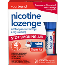 Nicotine Polacrilex Lozenge, 4 mg (Nicotine) Cherry Ice