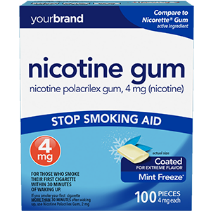 Nicotine Polacrilex Gum, 4 mg (Nicotine) Mint Freeze®