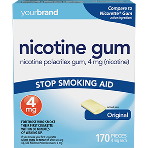 Nicotine Polacrilex Gum, 4 mg (Nicotine) Original