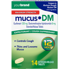 Guaifenesin and Dextromethorphan Hydrobromide Extended-Release Tablets, 1200 mg/60 mg