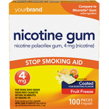 Nicotine Polacrilex Gum, 4 mg (Nicotine) Fruit Freeze